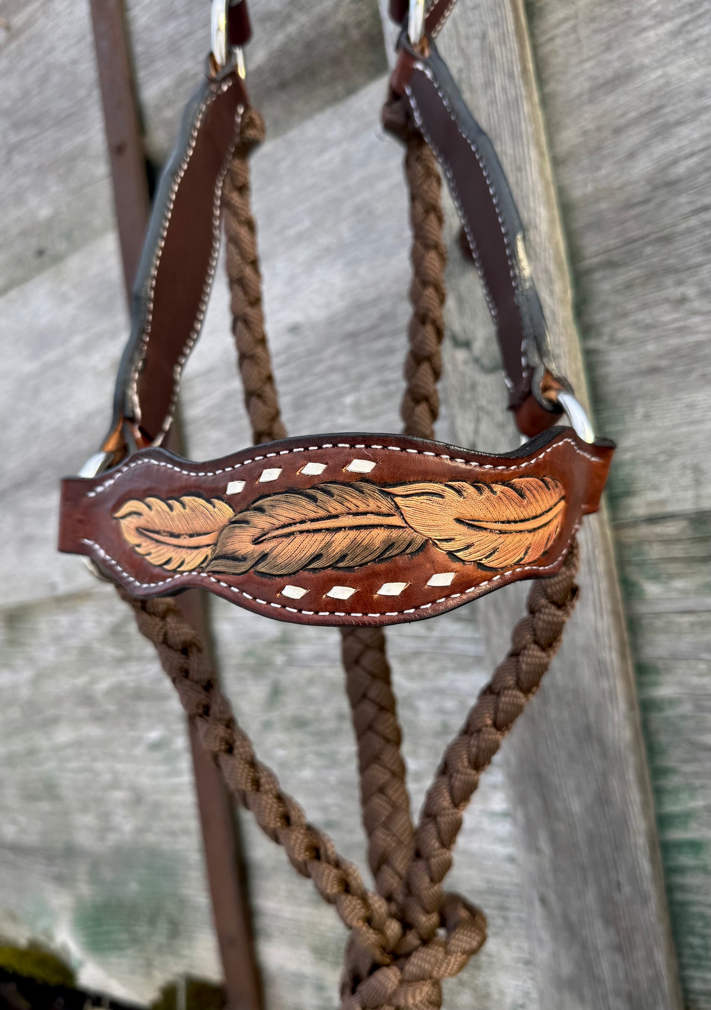 Feather Tooled OG Halter