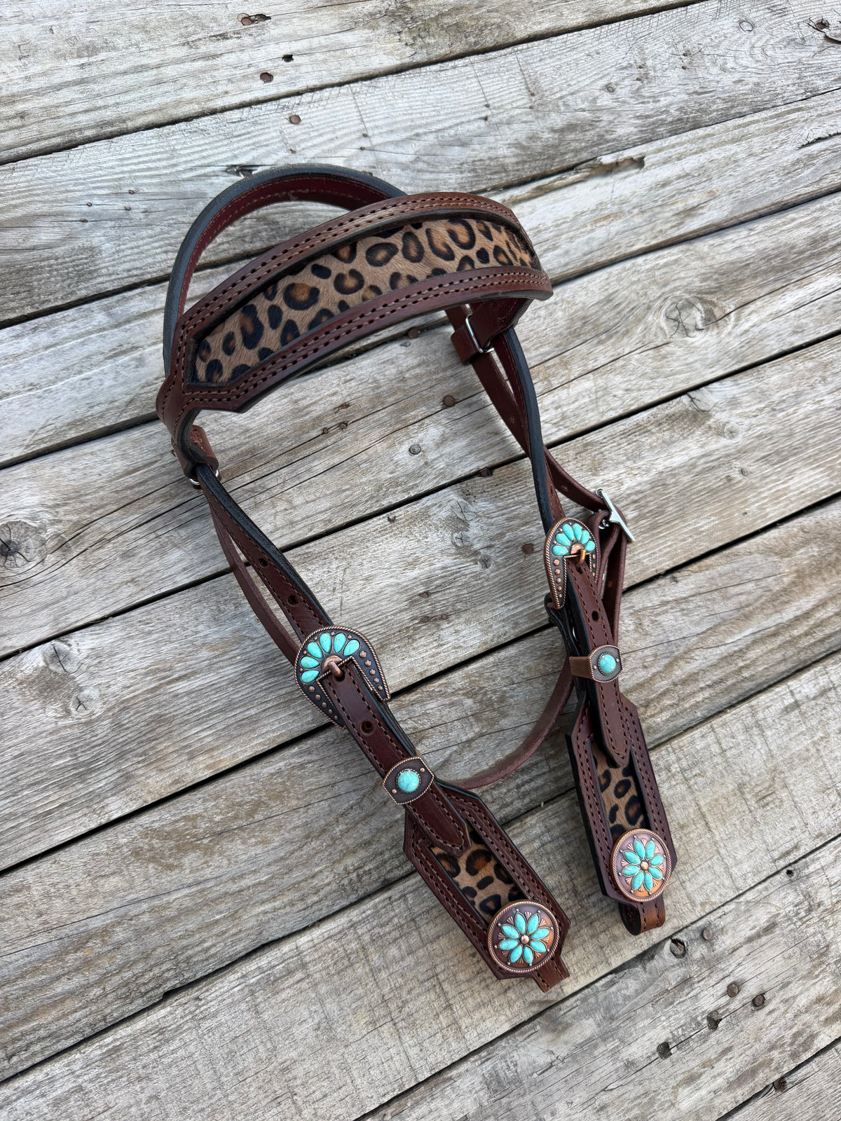The "Western Leopard" Headstall