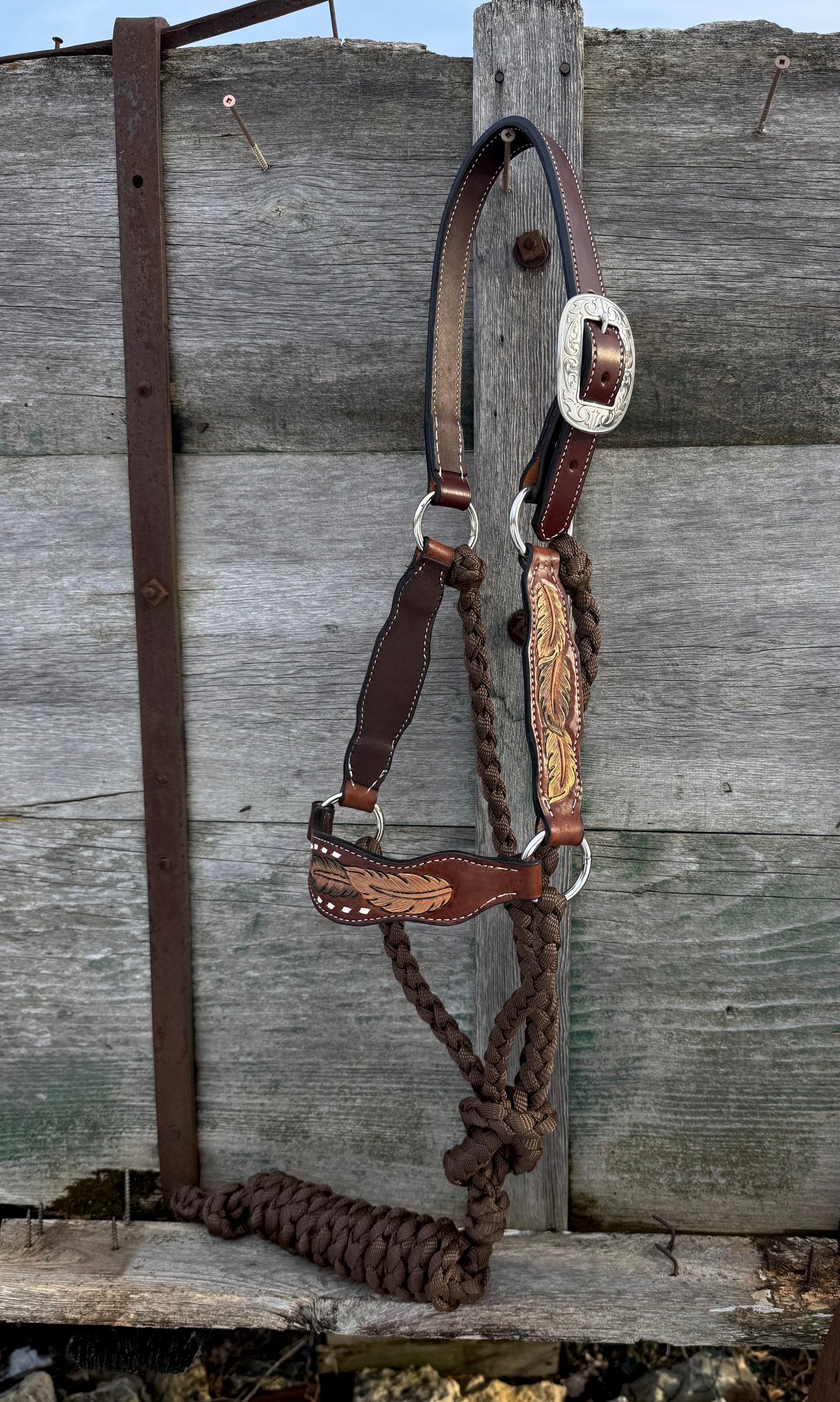 Feather Tooled OG Halter