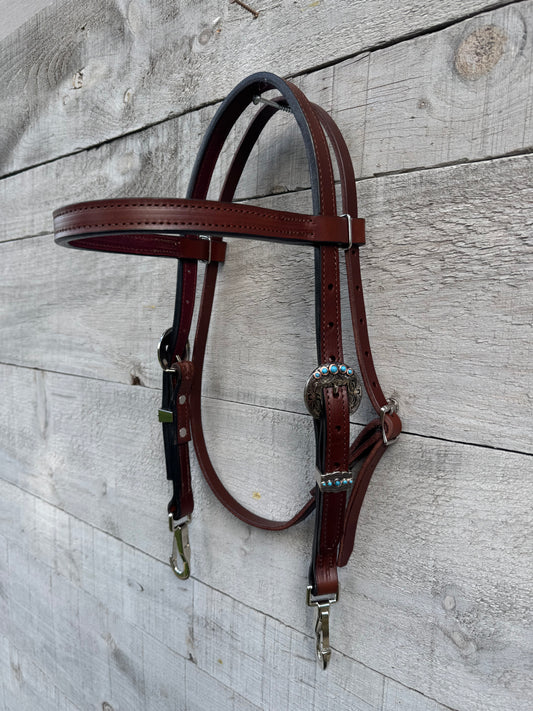 Short Cheek Quick Change Browband Headstall