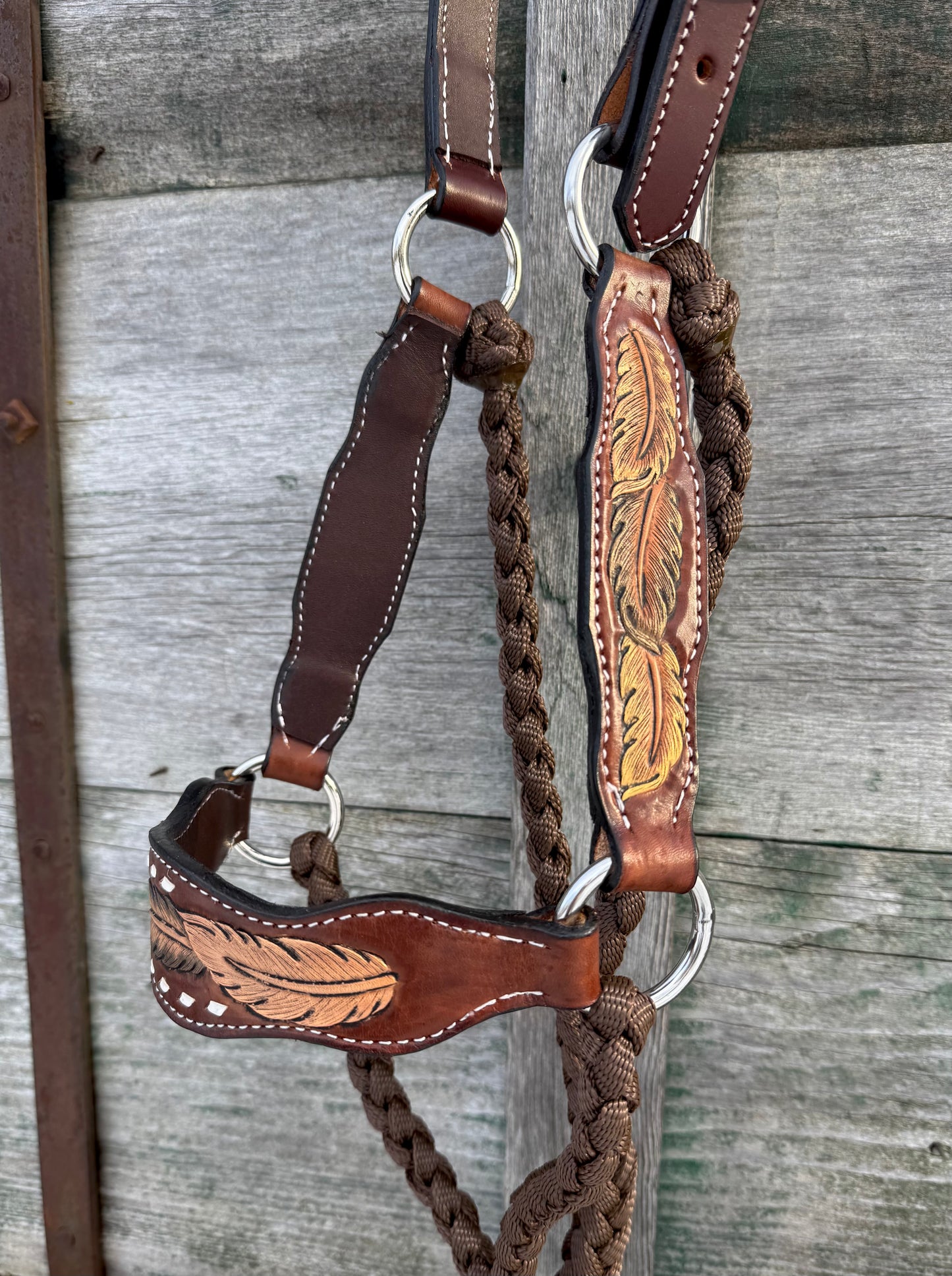 Feather Tooled OG Halter