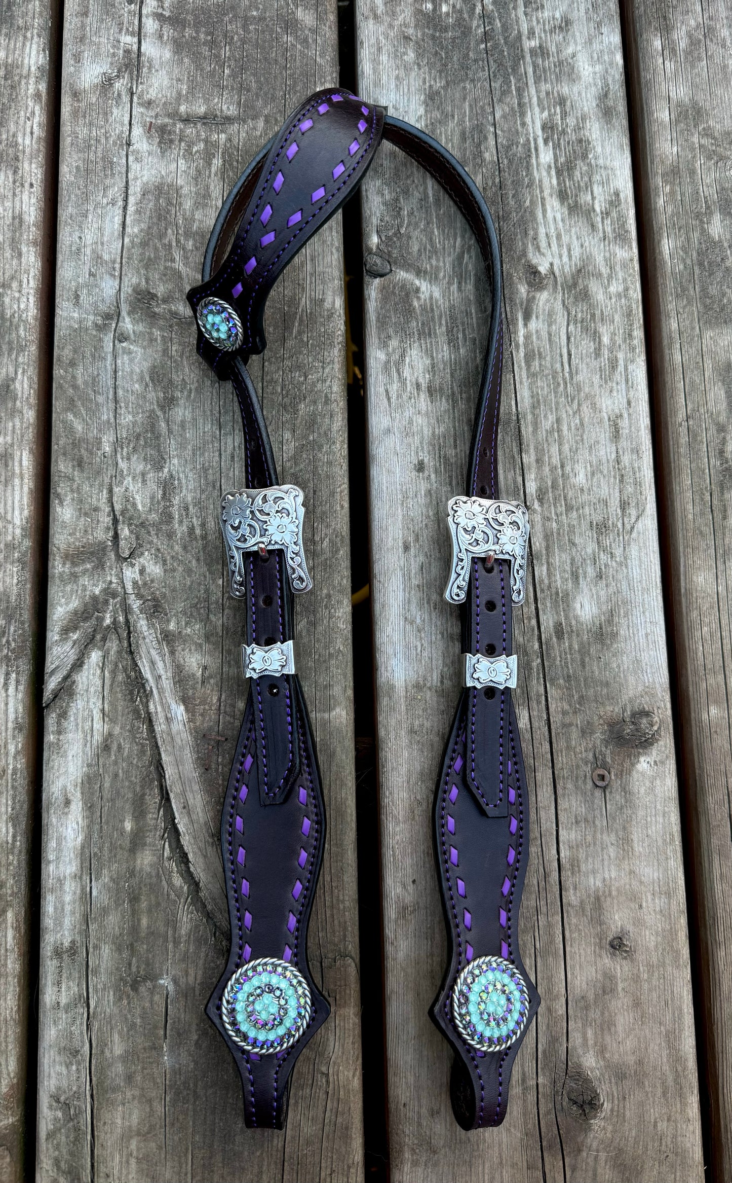 “Purple Mint” Headstall