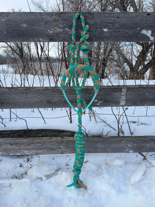Turquoise & Tan Lariat Halter