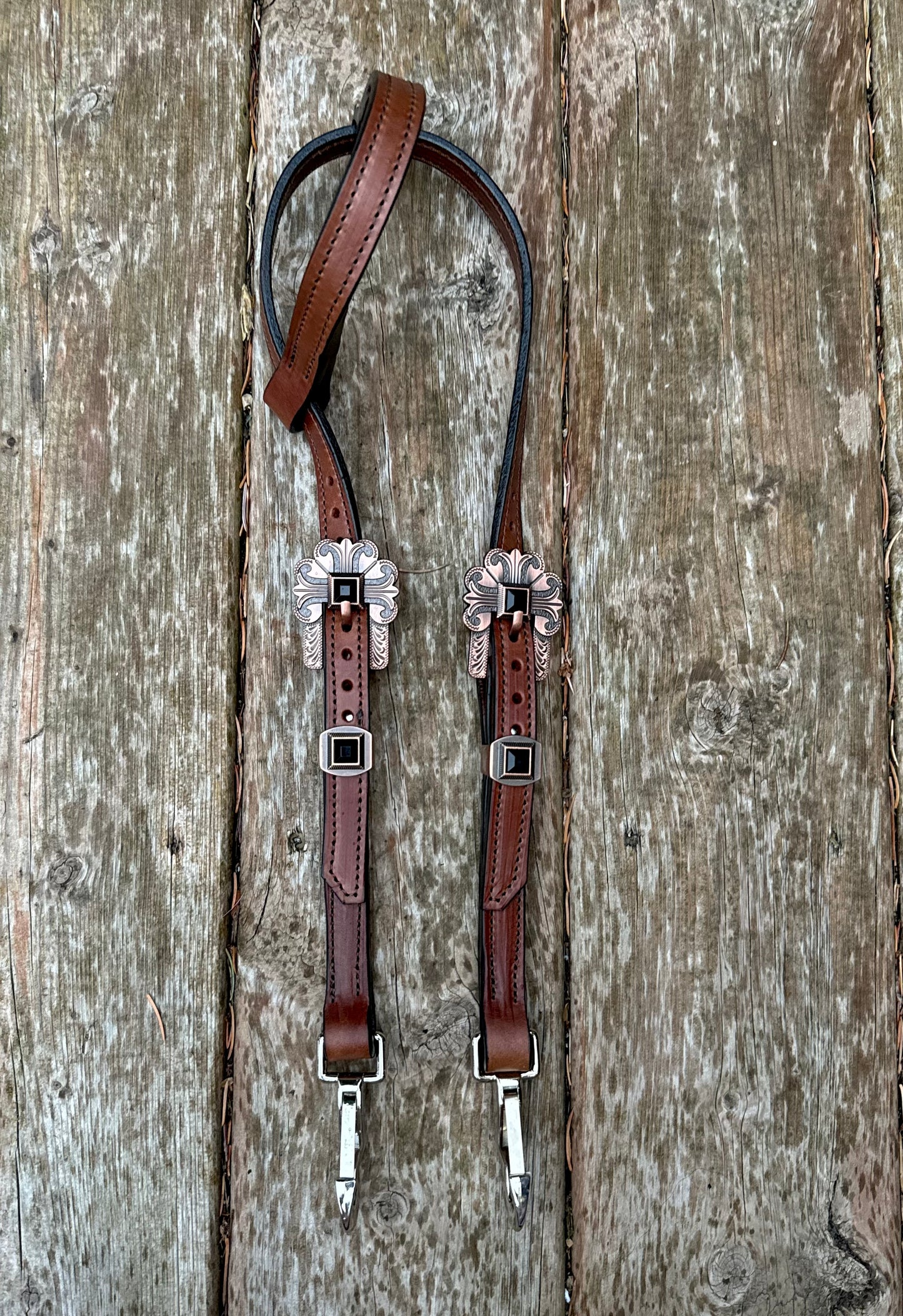 Black Stone Quick Change Headstall