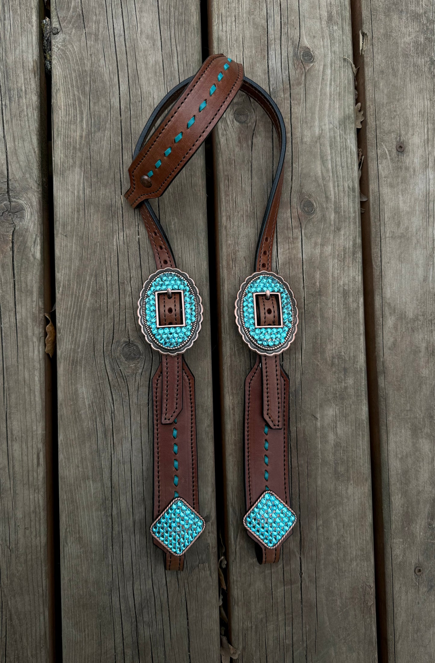 Turquoise Bling Headstall