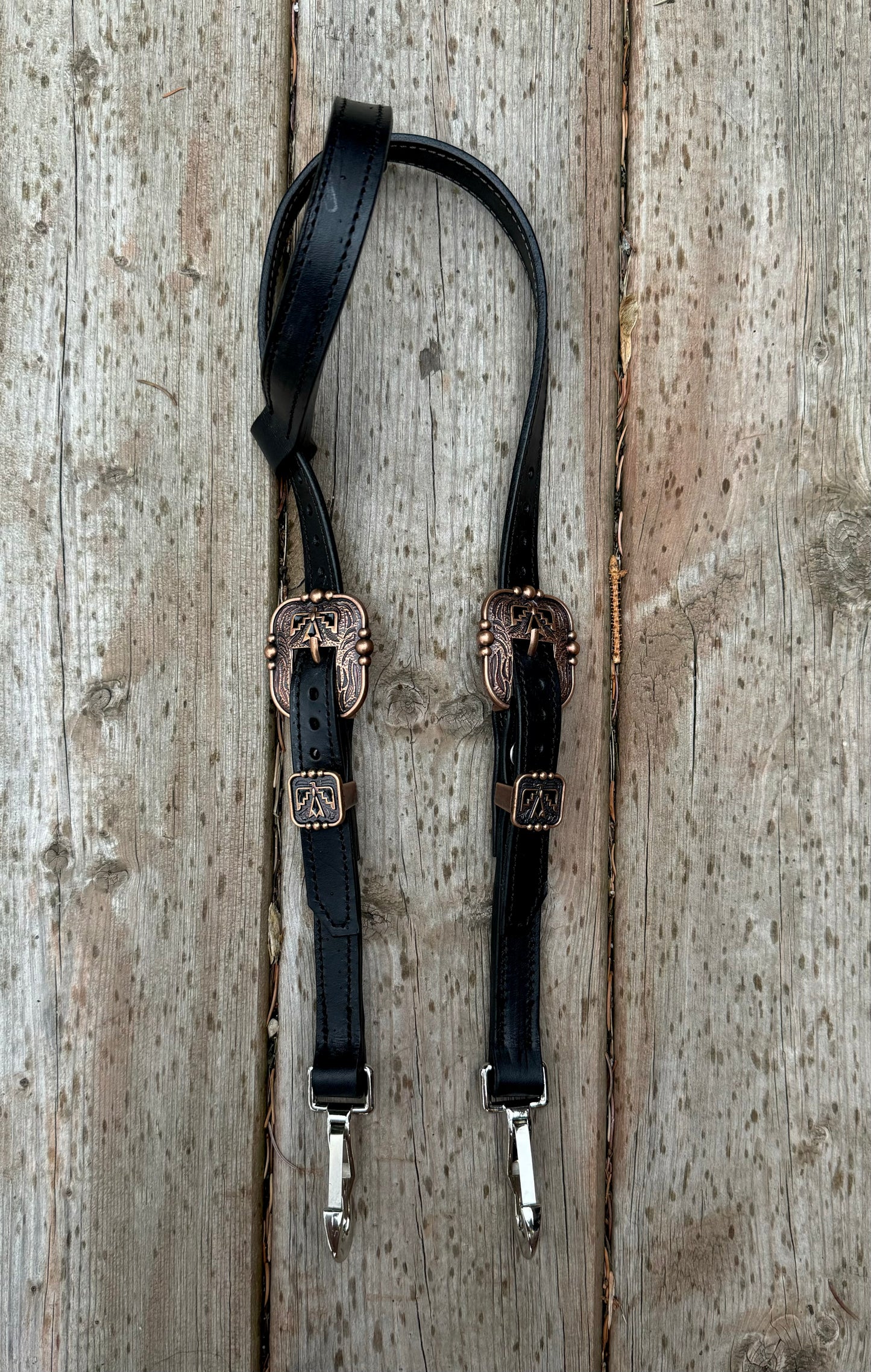 Black Thunderbird Quick Change Headstall