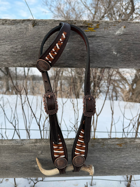 Shades of Brown Lace Headstall