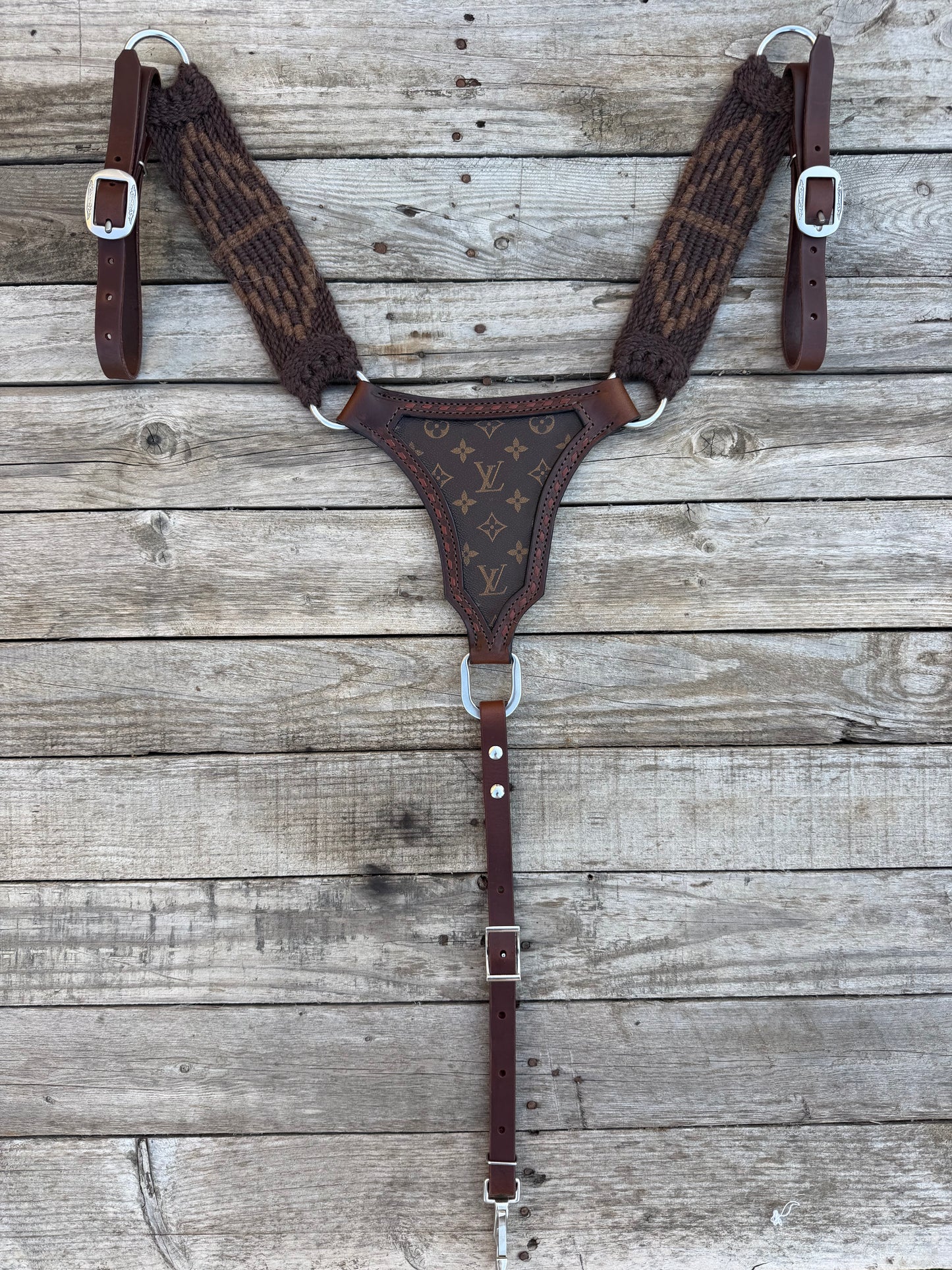 Designer Buckstitch Mohair Breastcollar