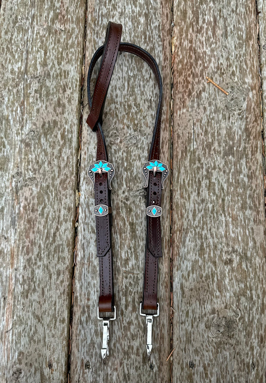 Turquoise Stone Quick Change Headstall