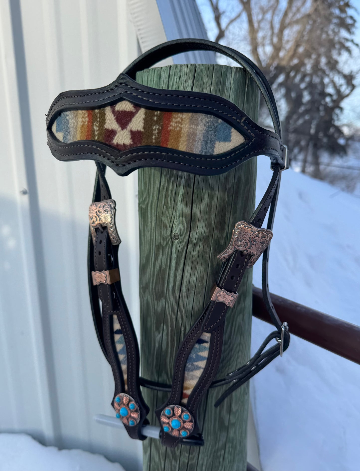 Pendleton Wool Browband Headstall