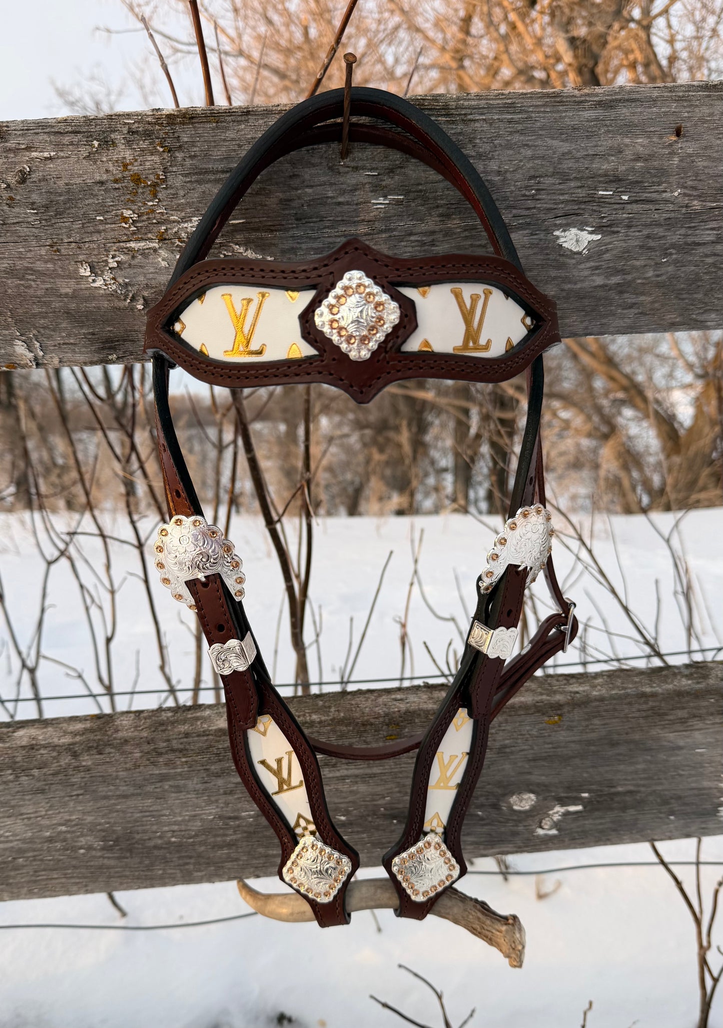 Gold Designer Headstall