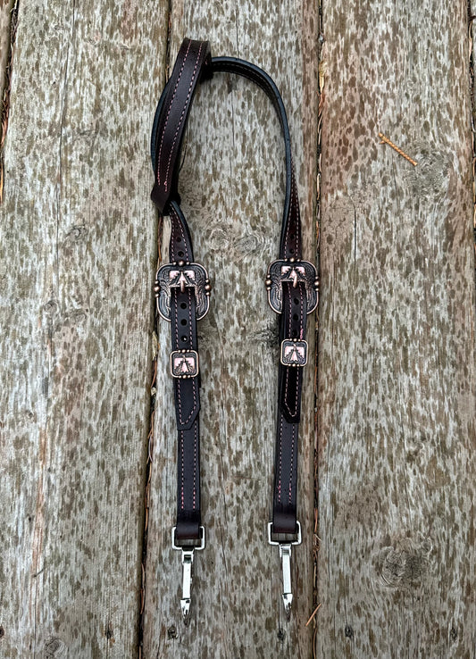 Pink Thunderbird Quick Change Headstall