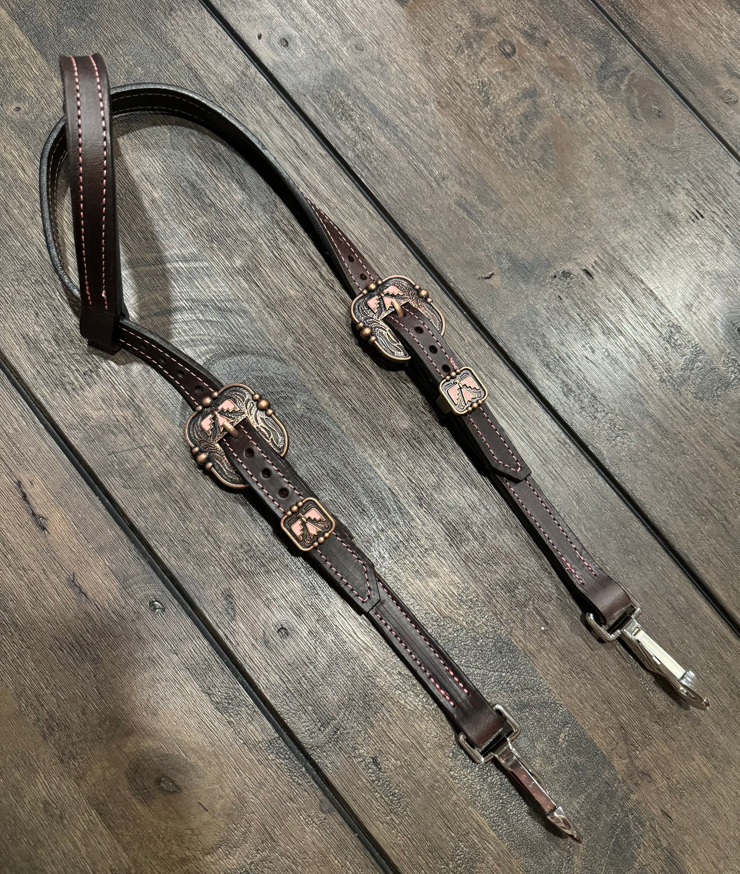 Pink Thunderbird Quick Change Headstall