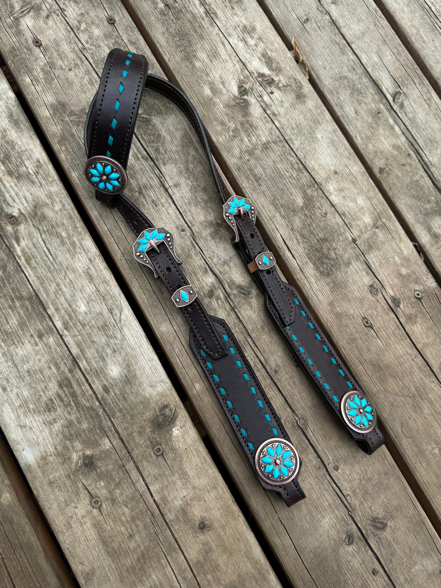 Turquoise Stone Headstall