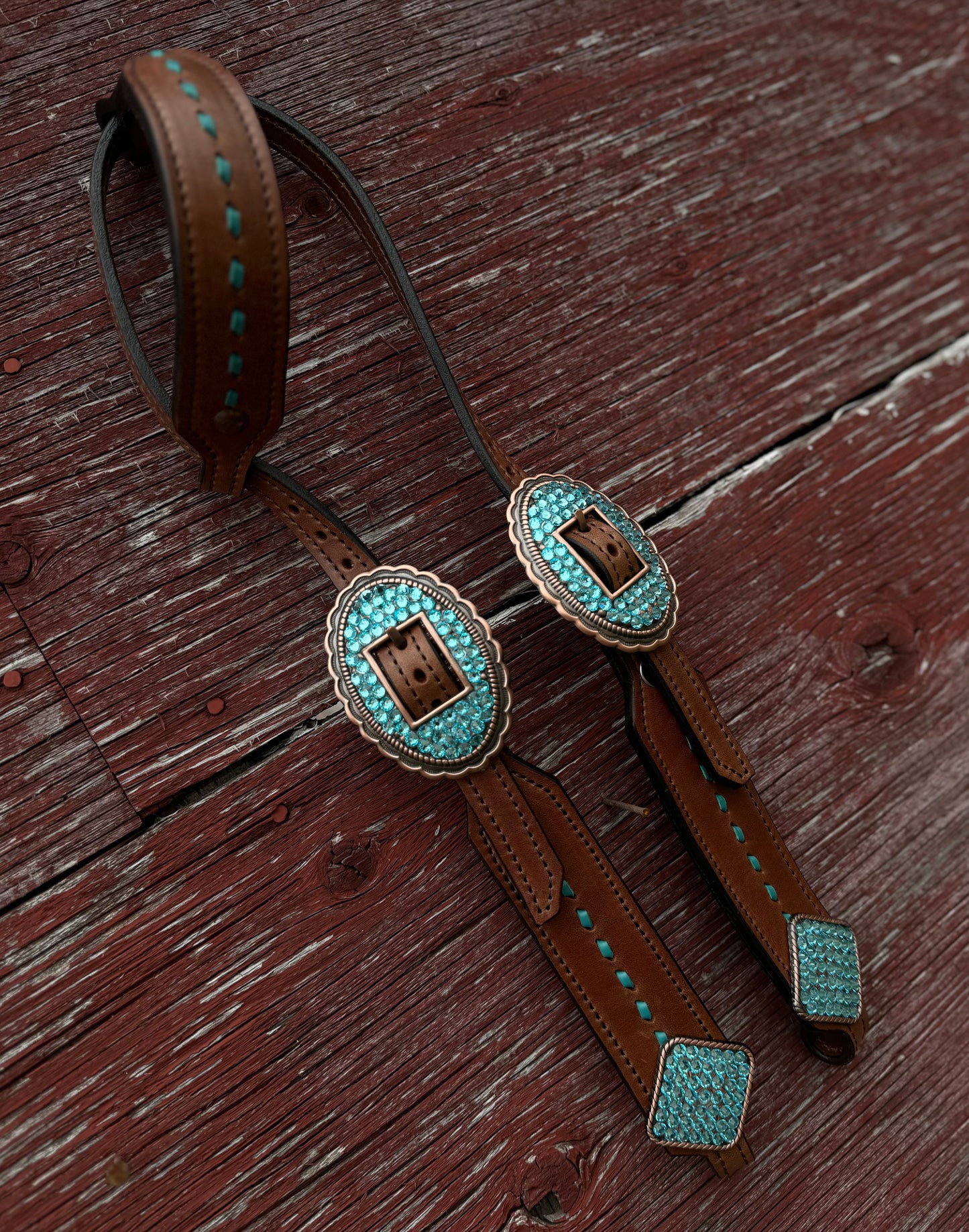 Turquoise Bling Headstall