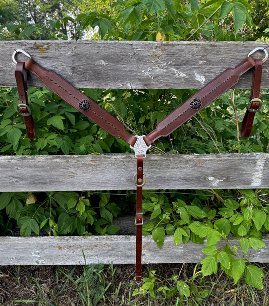 Black Buckstitch Breastcollar