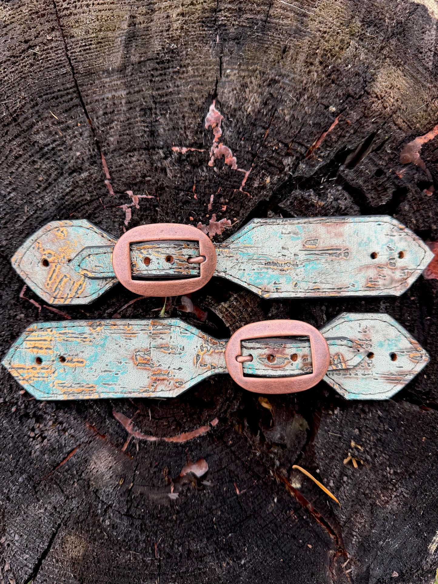 Turqouise Driftwood Spur Straps