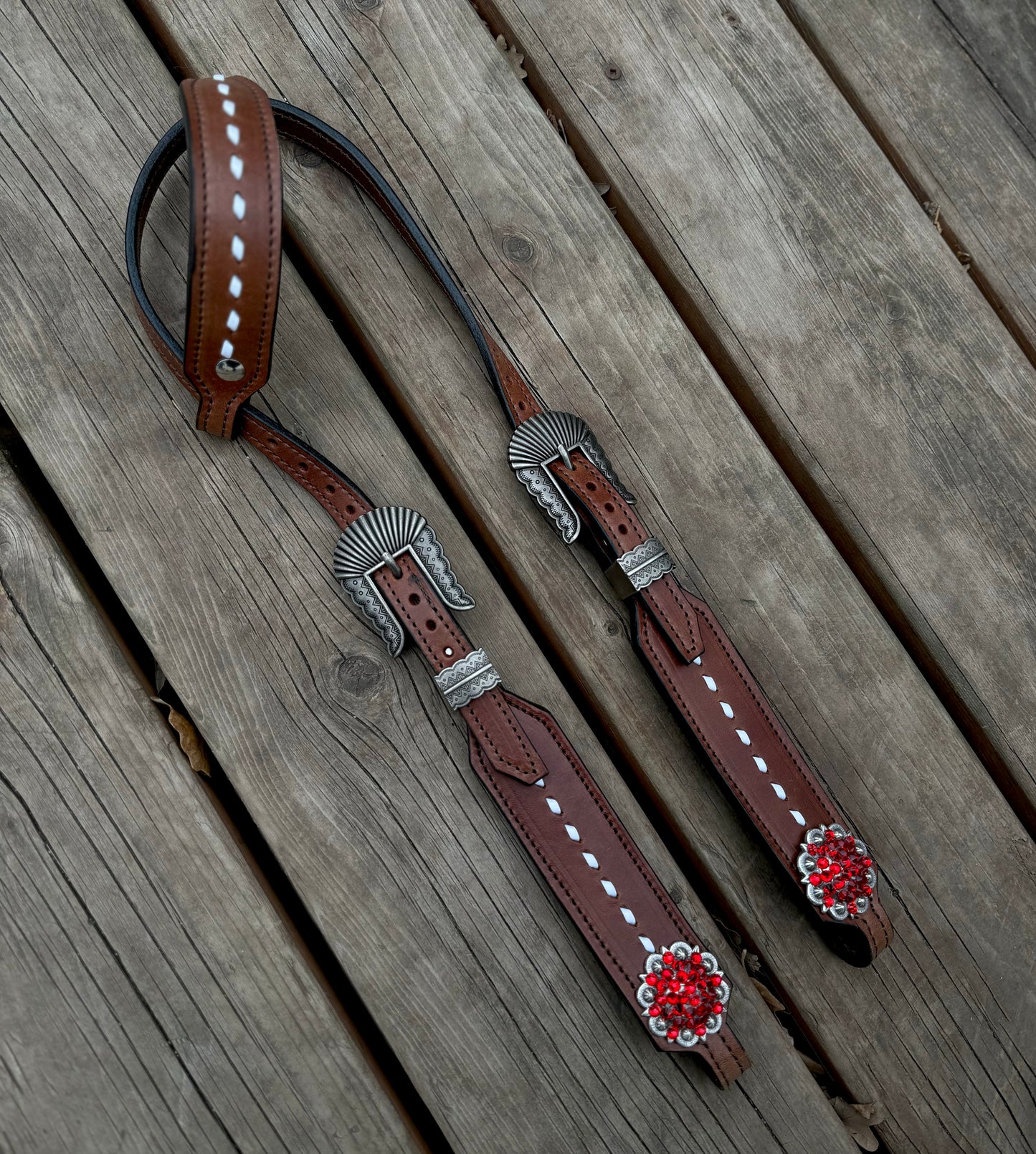 Red Bling Headstall