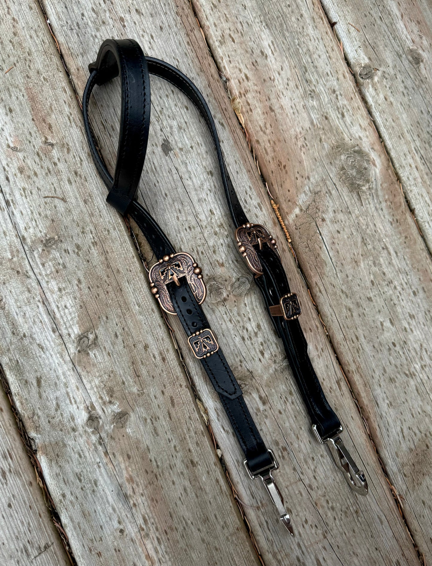 Black Thunderbird Quick Change Headstall