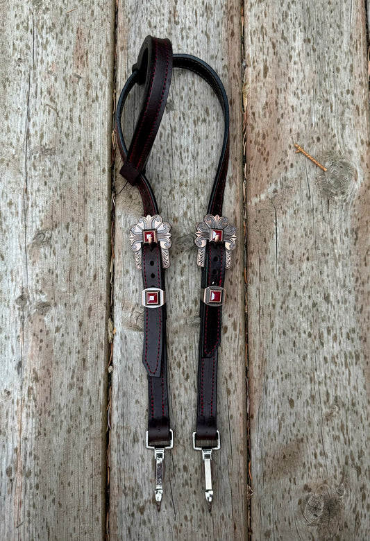 Red Stone Quick Change Headstall