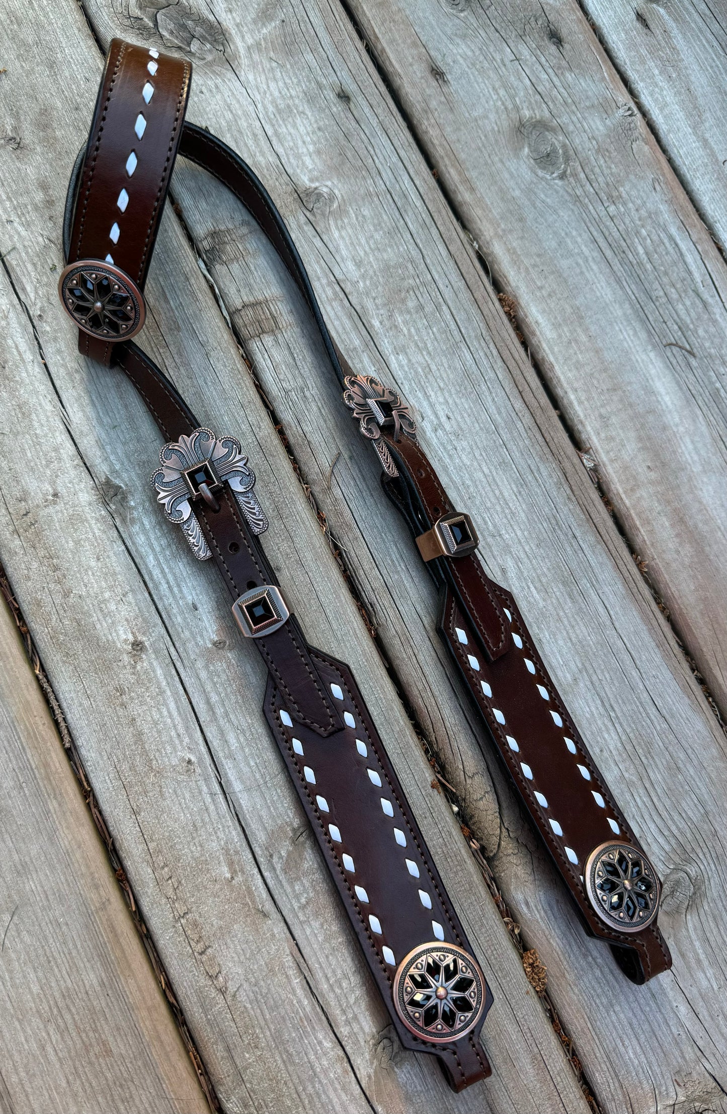 Black Stone Headstall