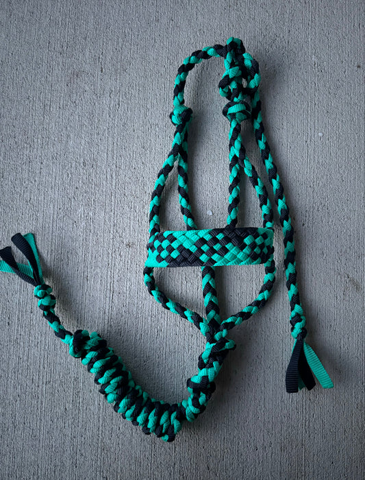 Navy/Turquoise Muletape Halter