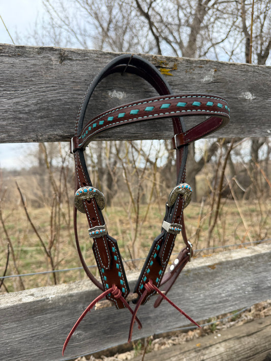 Short Cheek Buckstitch Headstall