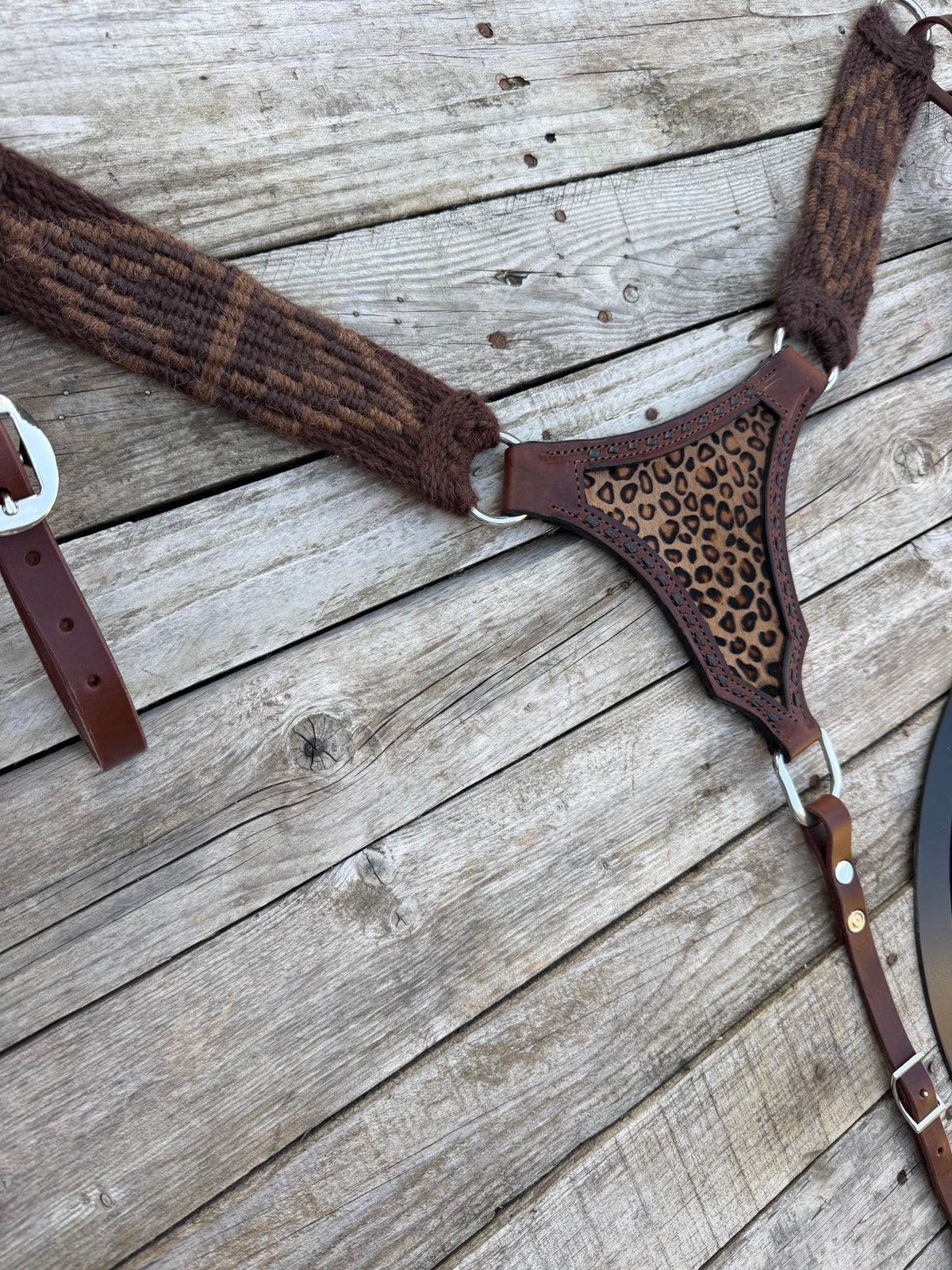 Leopard Mohair Breastcollar