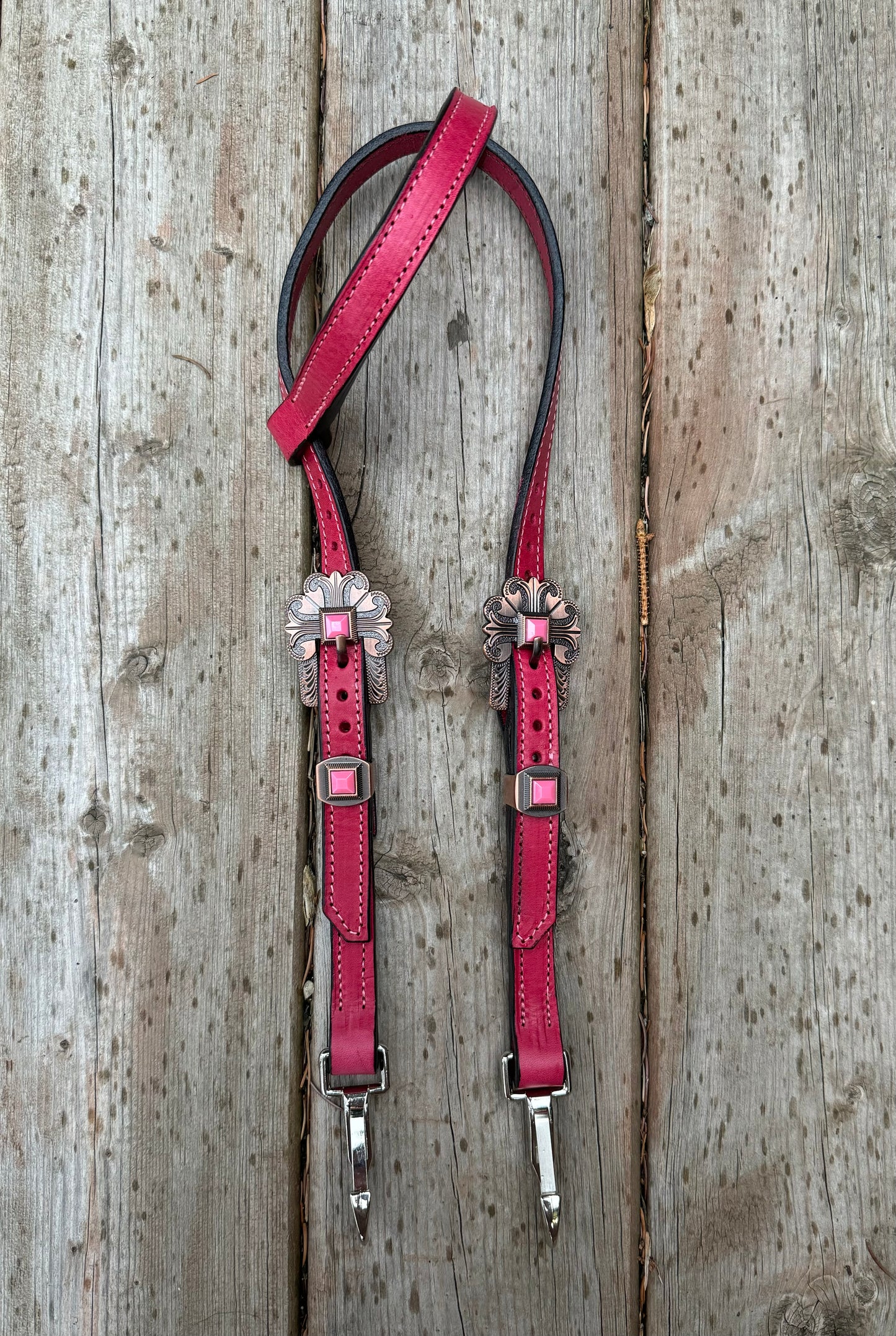 Pink Stone Quick Change Headstall