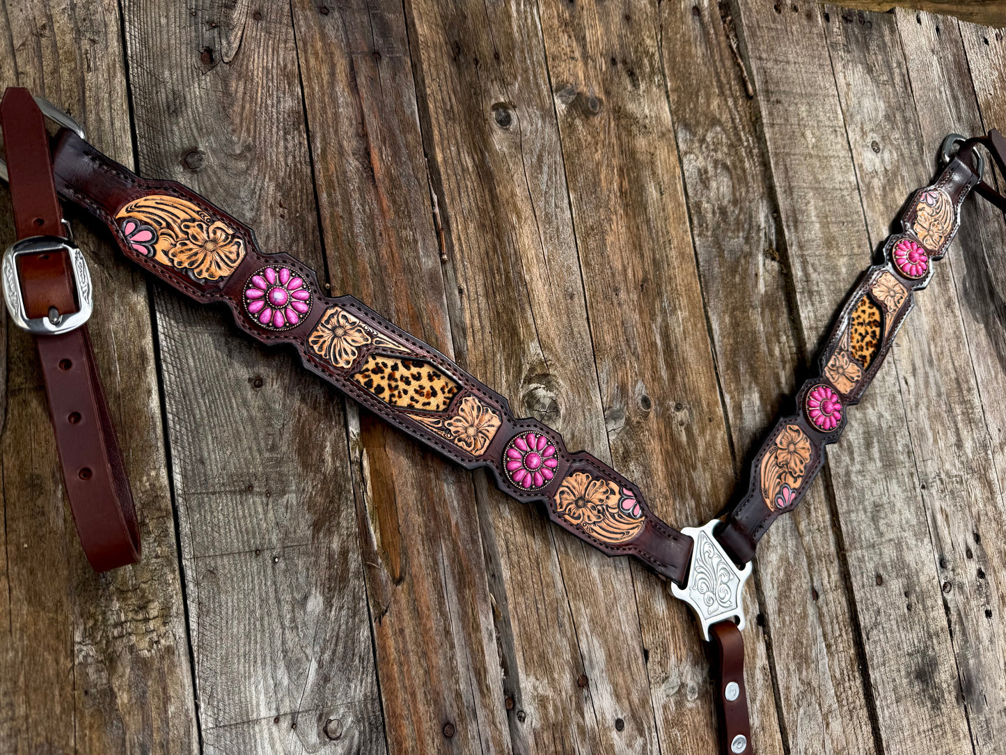 The "Pink Cheetah" Breastcollar