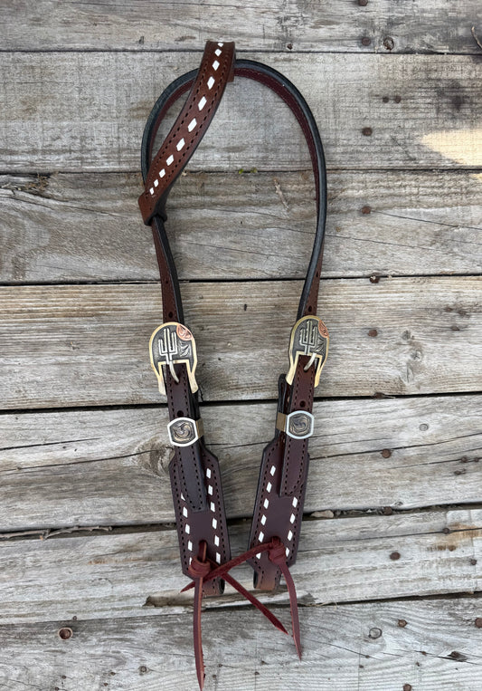 Wild Cactus Short Cheek Headstall