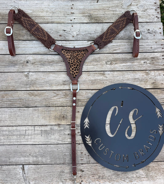 Leopard Mohair Breastcollar