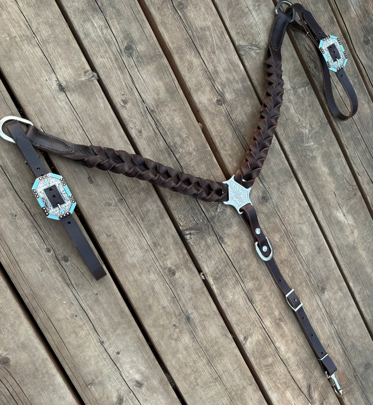 Brown Bloodknot Breastcollar