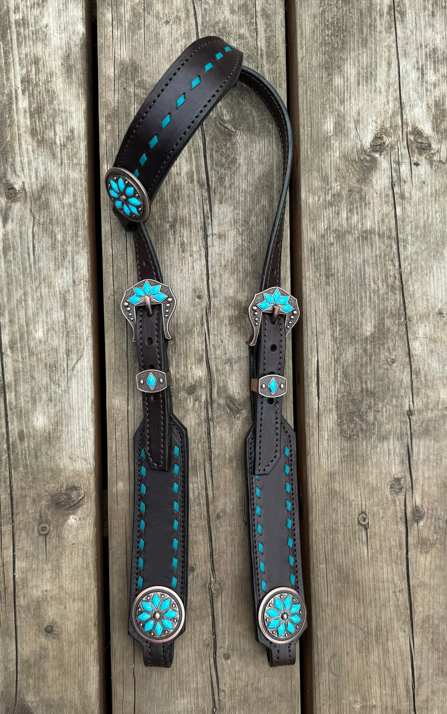 Turquoise Stone Headstall