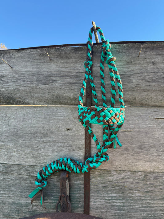 Teal & Brown Halter