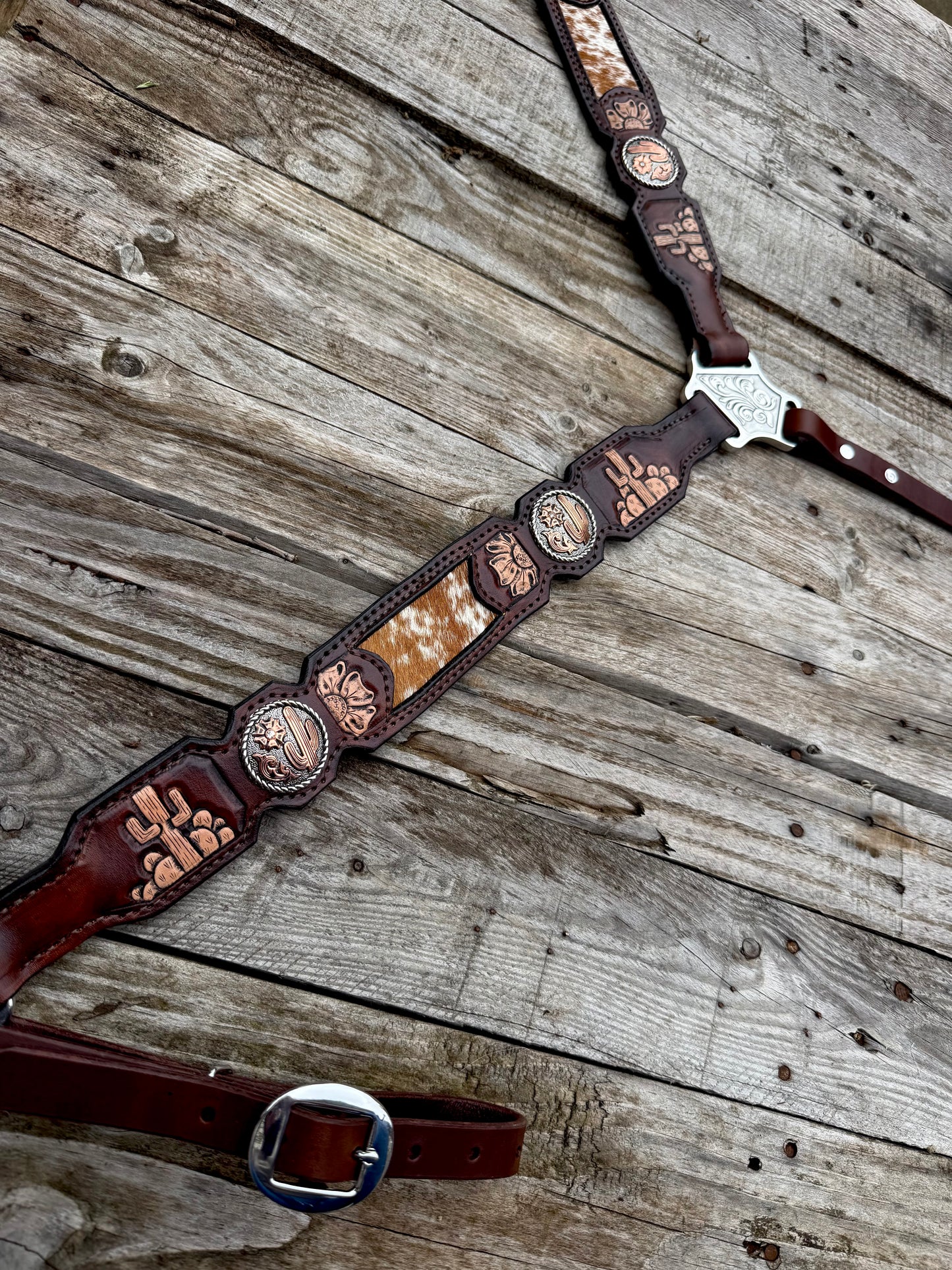 The "Cactus Cowhide" Breastcollar
