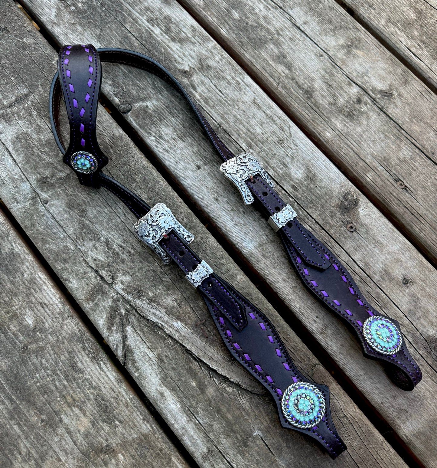 “Purple Mint” Headstall