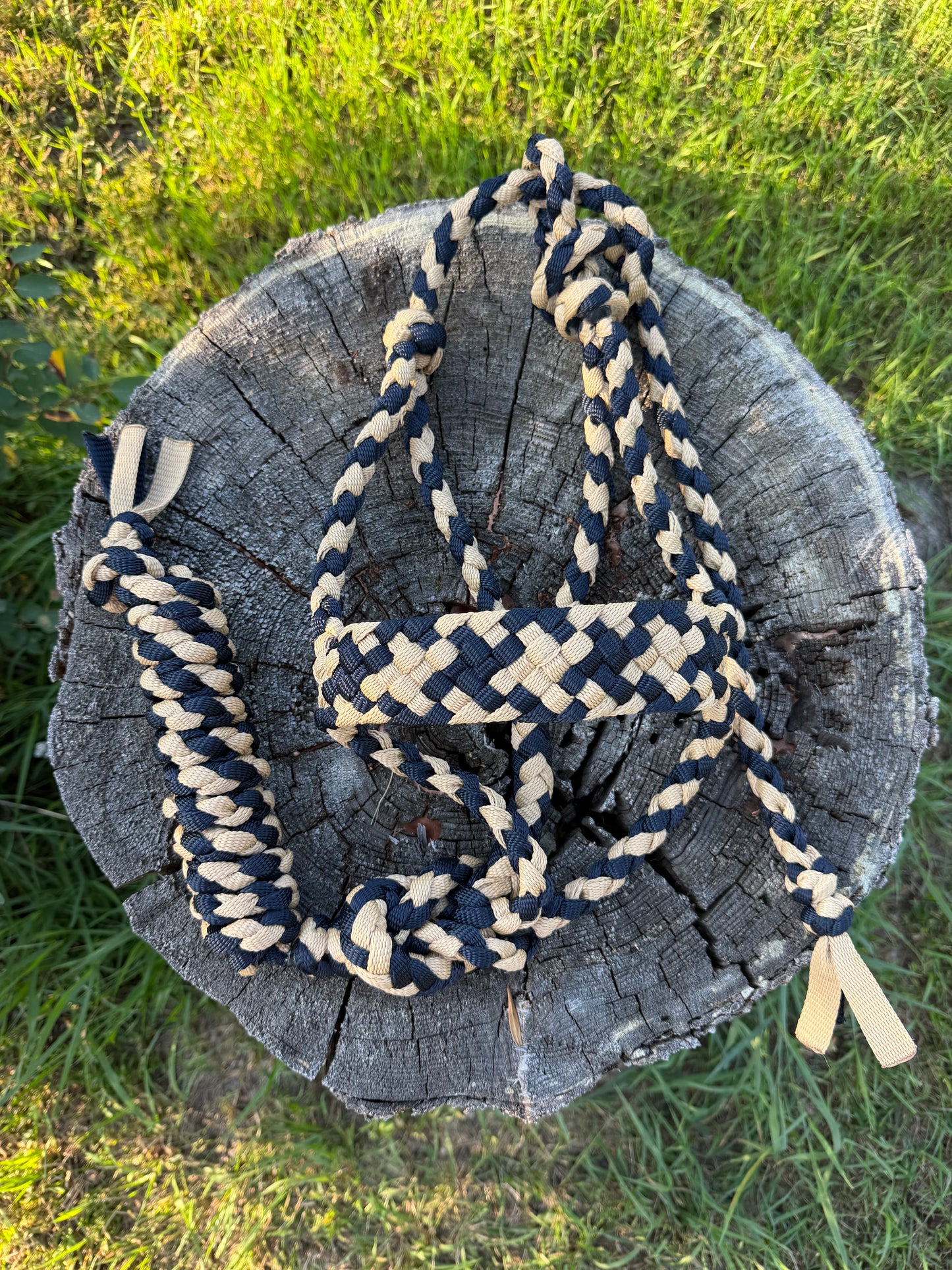 Navy & Tan Halter