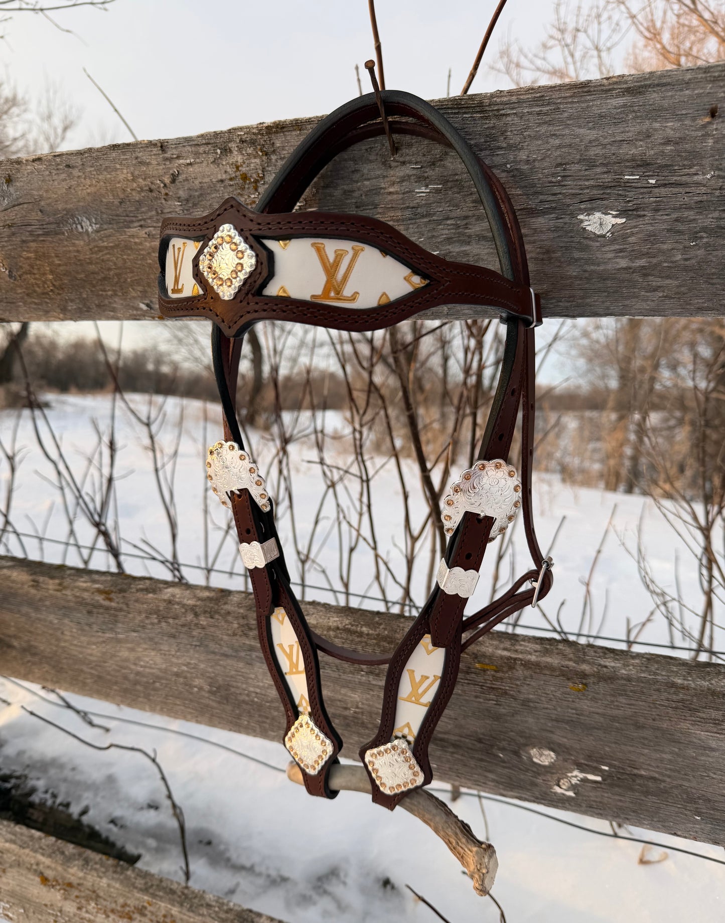 Gold Designer Headstall
