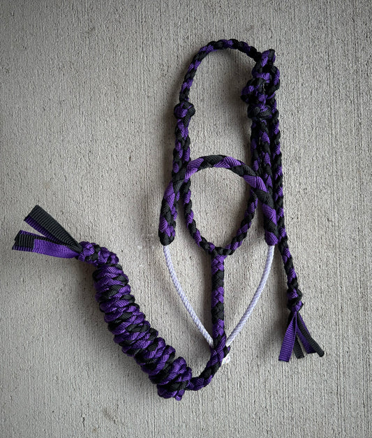 Purple/Black Lariat Halter