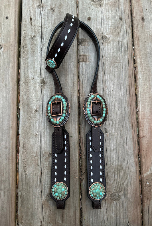 “Roanie” Short Cheek Headstall