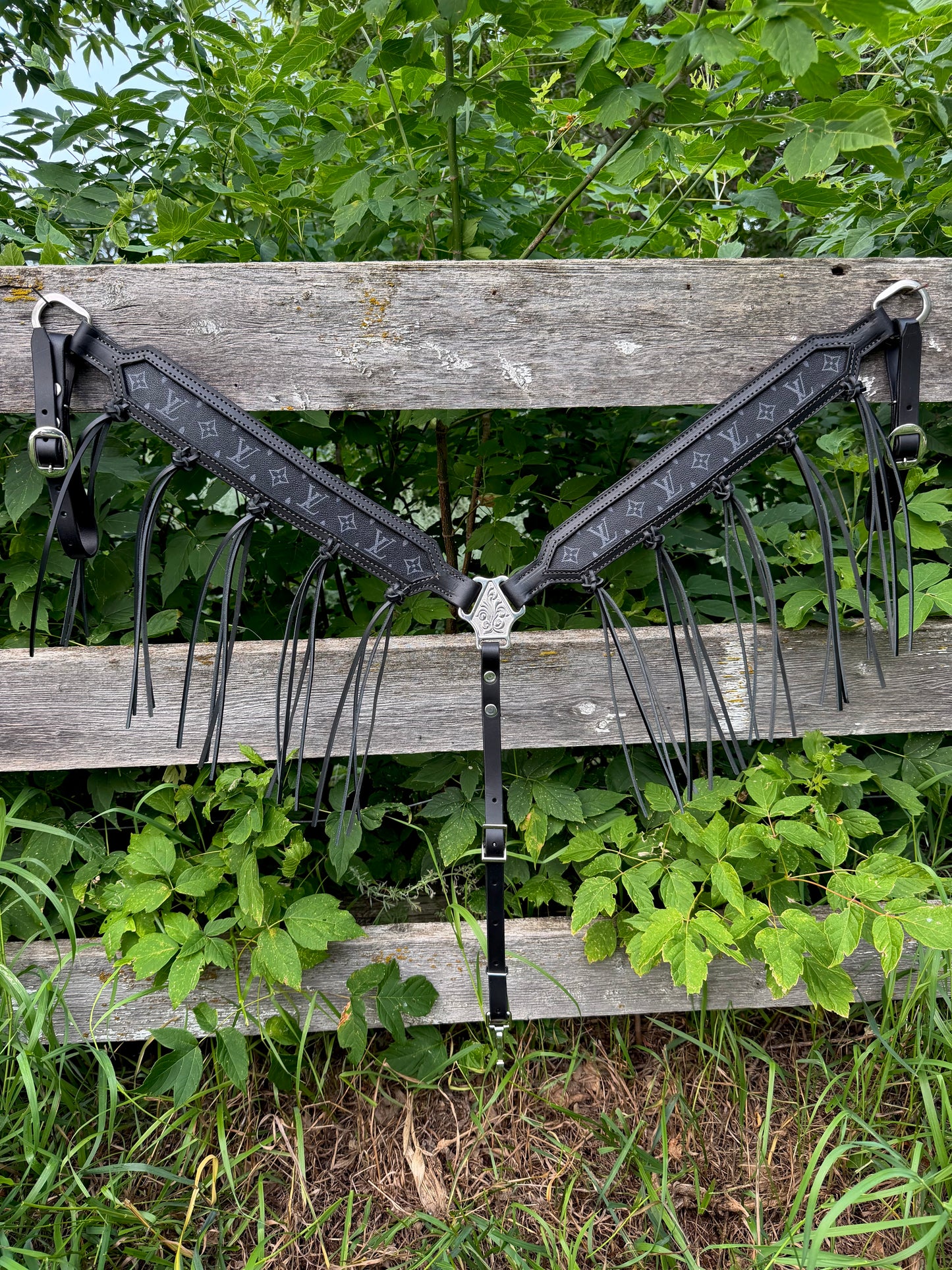 Black Designer Breastcollar