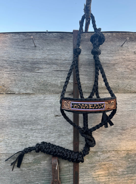 Purple Cheetah Halter