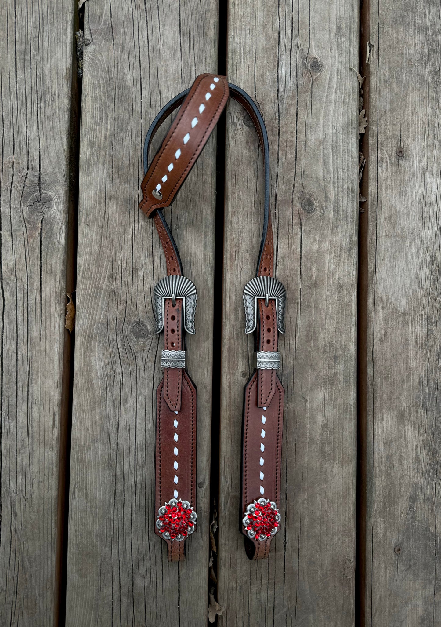 Red Bling Headstall